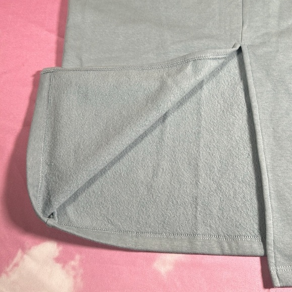 Zara Women’s Fleece Drawstring Midi Skirt Sage Green Size Large NEW - Picture 10 of 15